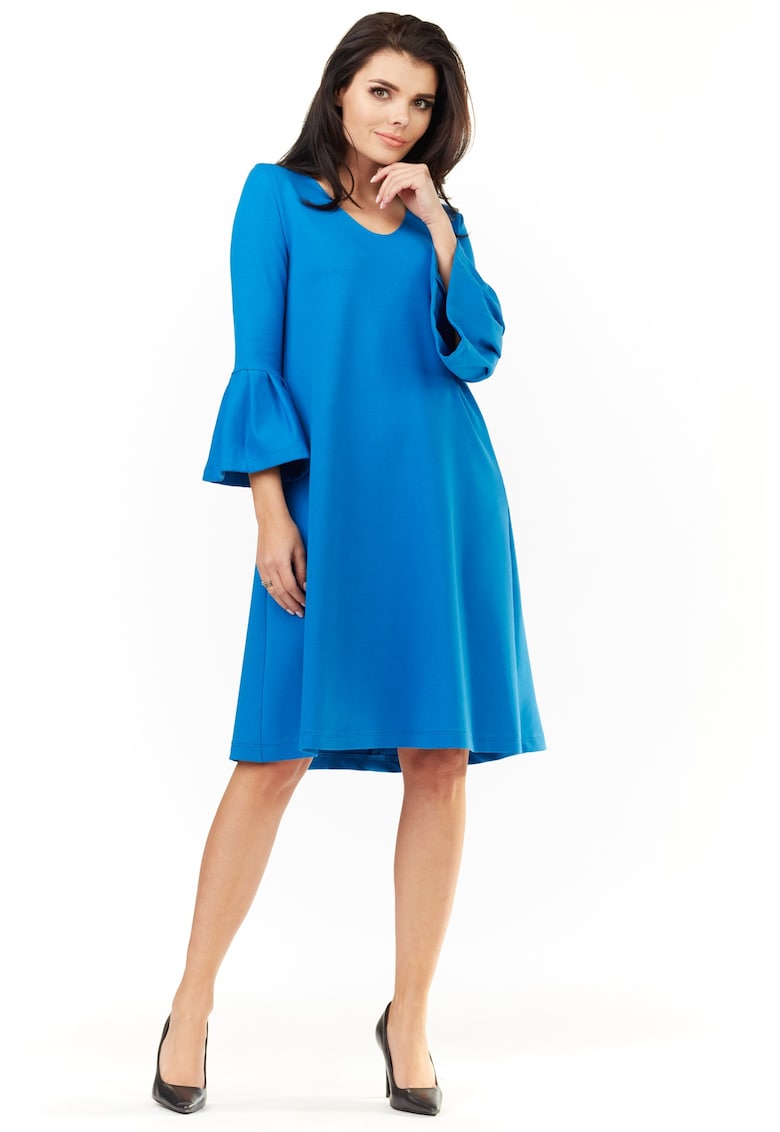 Rochie dama - Bumbac - Albastru - A207