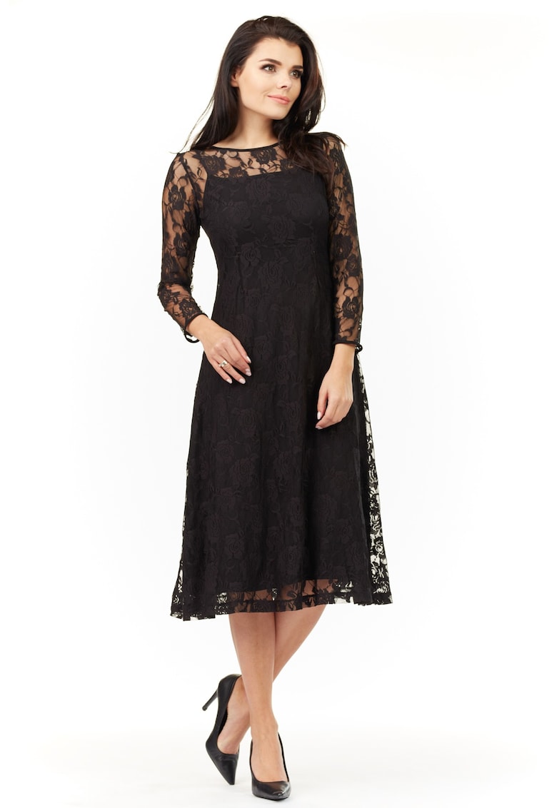 Rochie dama - Poliester - Negru - A205