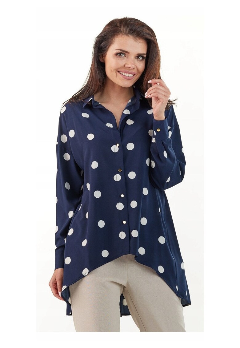 Camasa A217 pentru dama Poliester - Bleumarin