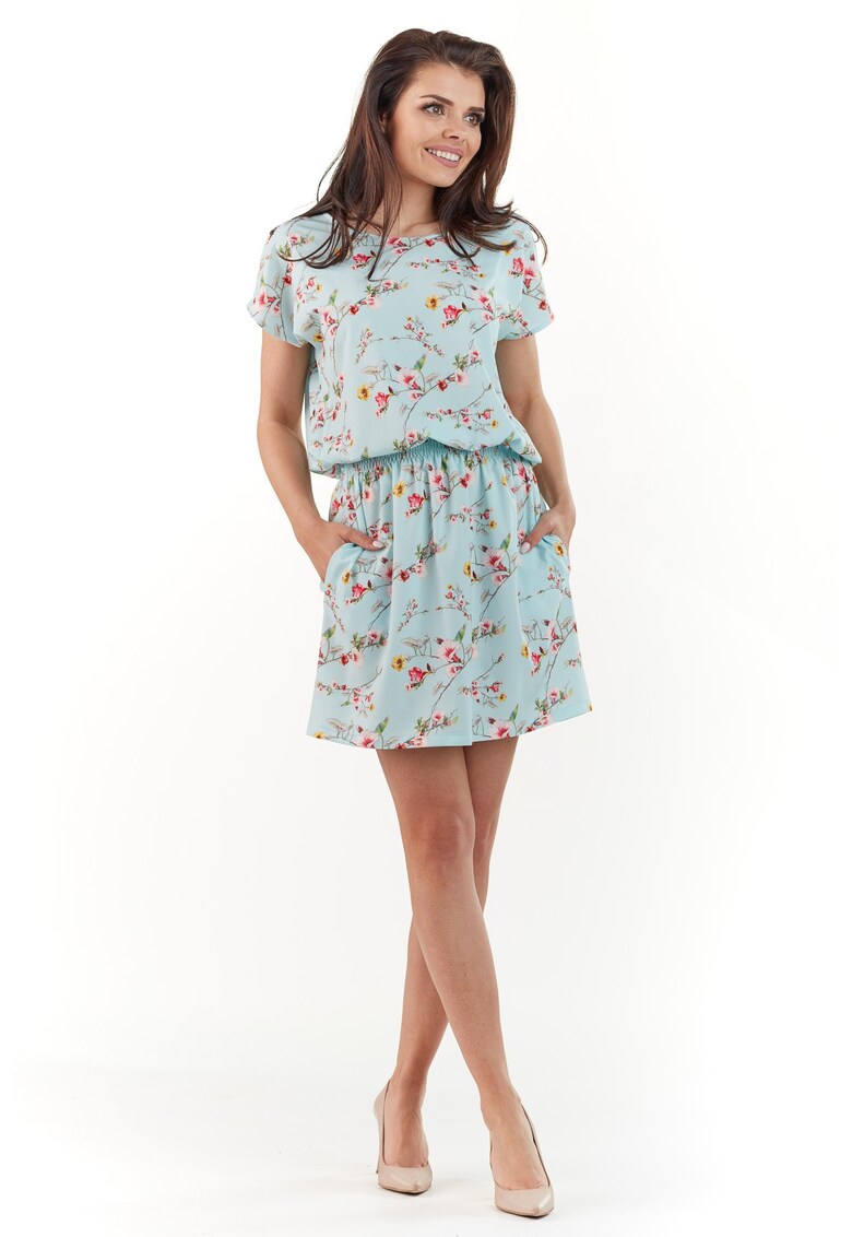 Rochie dama - Poliester - Albastru - A231