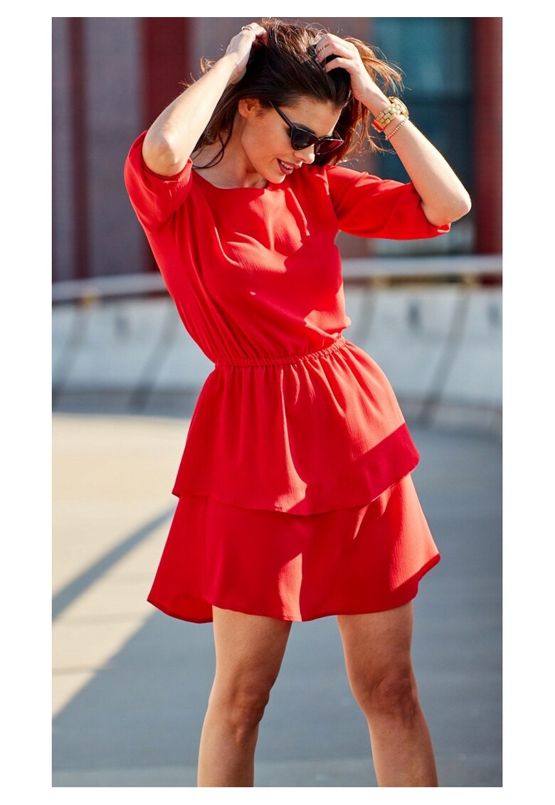 Rochie dama - Poliester - Rosu - A258