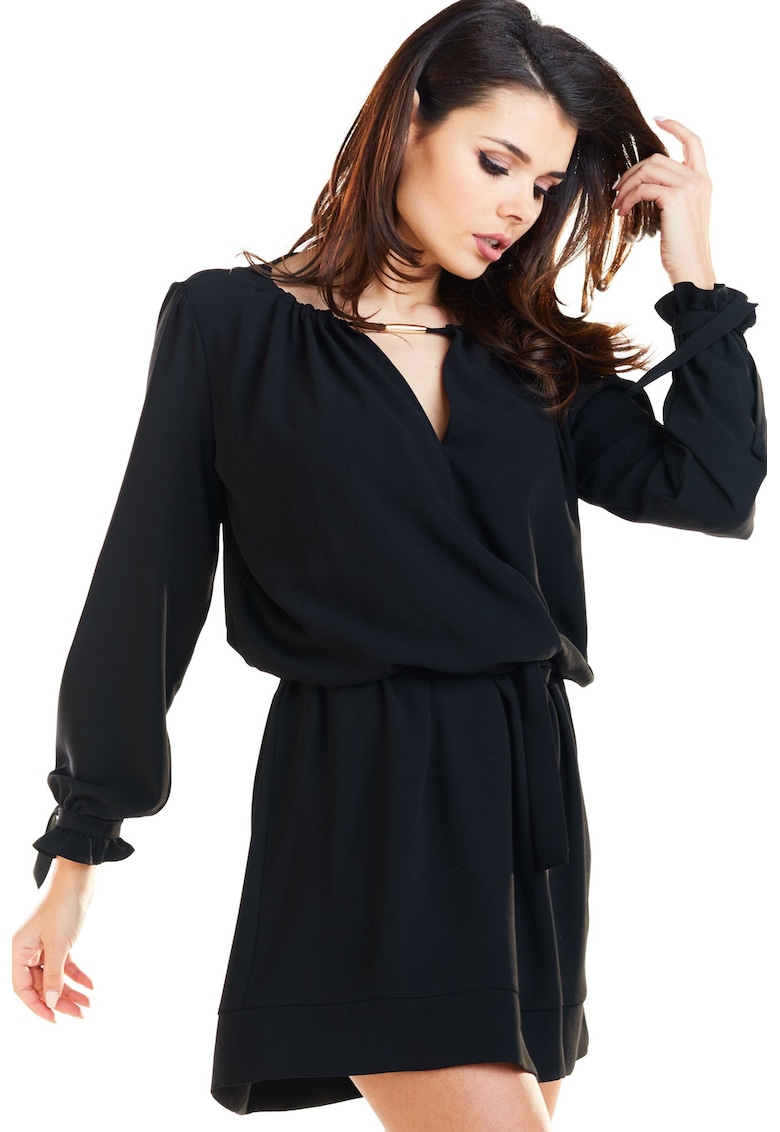 Rochie dama - Poliester - Negru - A268