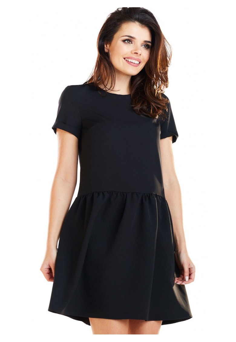 Rochie dama - Poliester - Negru - A277