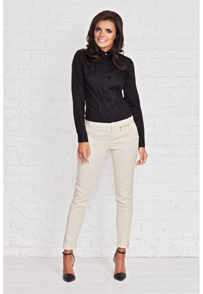 Camasa M005 pentru dama Awama - Bumbac/Nylon - Negru