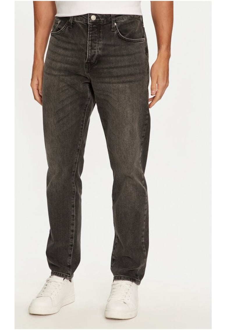 Blugi Yoke 22027850 Negru Tapered Fit - Bumbac