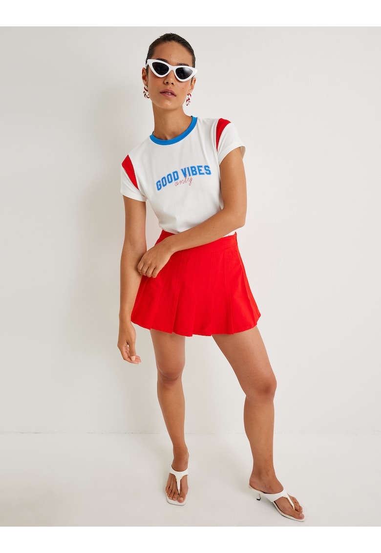 Tricou regular fit cu imprimeu text