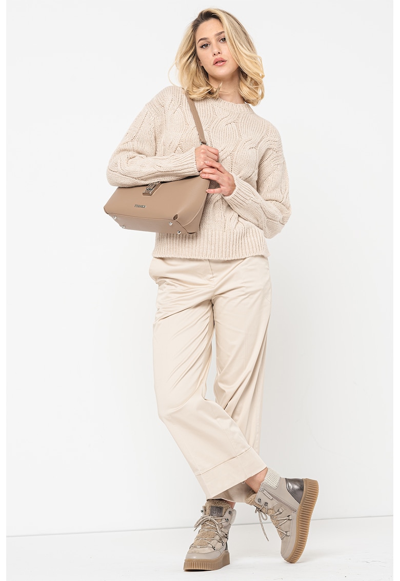 Pulover supradimensionat din amestec de lana si lana alpaca