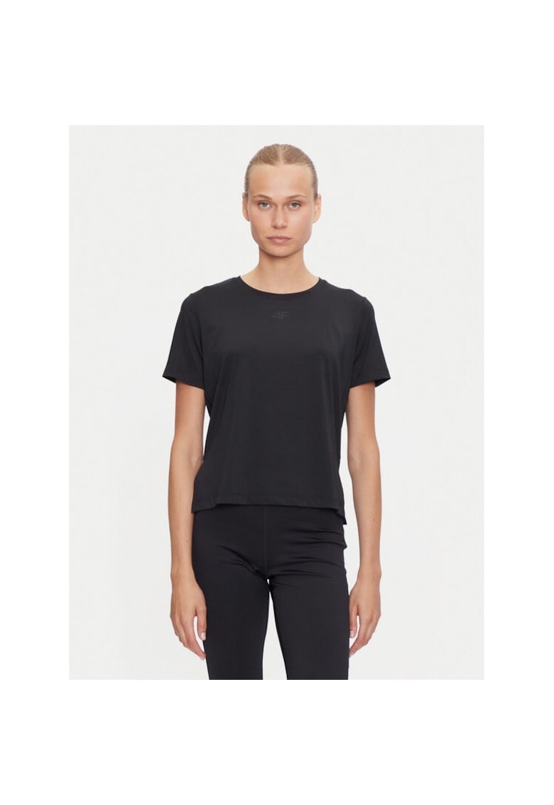 Tricou tehnic 4FWAW24TFTSF1012 Negru Loose Fit - Poliester