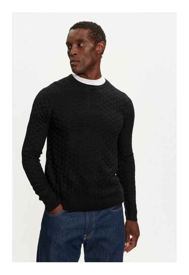 Pulover MK-248BURKE Bleumarin Regular Fit - Acril