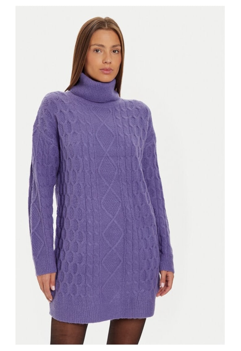 Rochie tricotata LKD-248SINBYB Violet Regular Fit - Acril