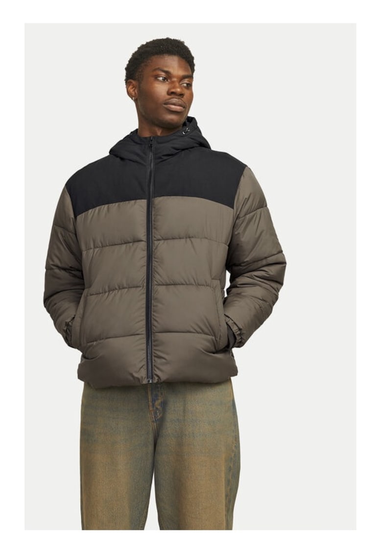 Jack&Jones Geaca din puf Moon 12256882 Maro Regular Fit - Poliester