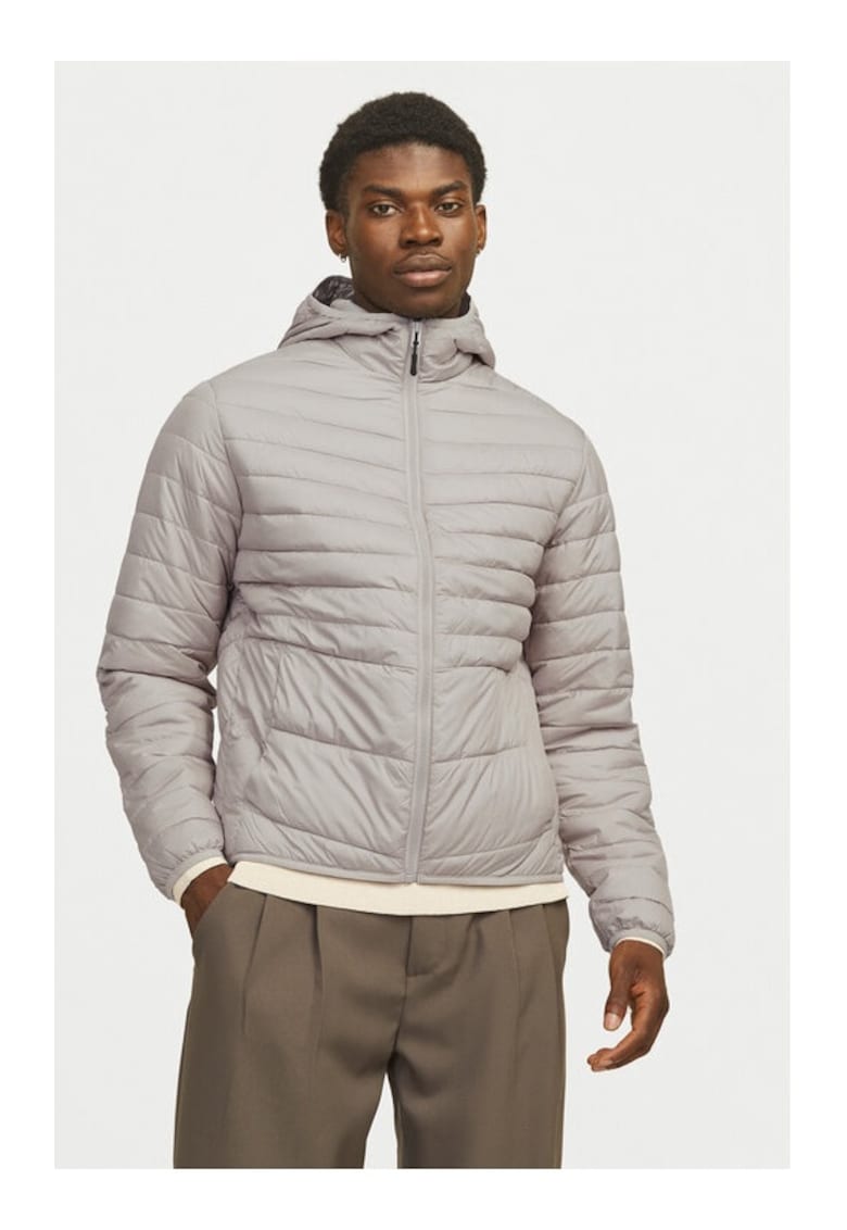 Jack&Jones Geaca din puf Estate 12256983 Gri Regular Fit - Poliester Jack&Jones Geaca din puf Estate 12256983 Gri Regular Fit - Poliester