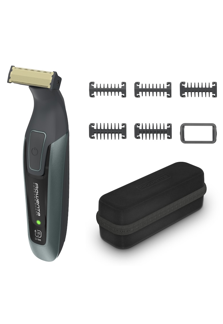 Aparat de tuns - conturat si ras Forever Sharp Comfort - 5 piepteni detasabili - autonomie 120 min - incarcare rapida - wet & dry - husa inclusa - negru