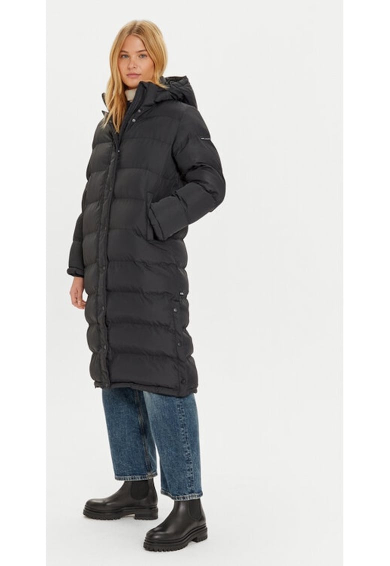Geaca din puf Bibi PL402437 Negru Loose Fit - Poliester