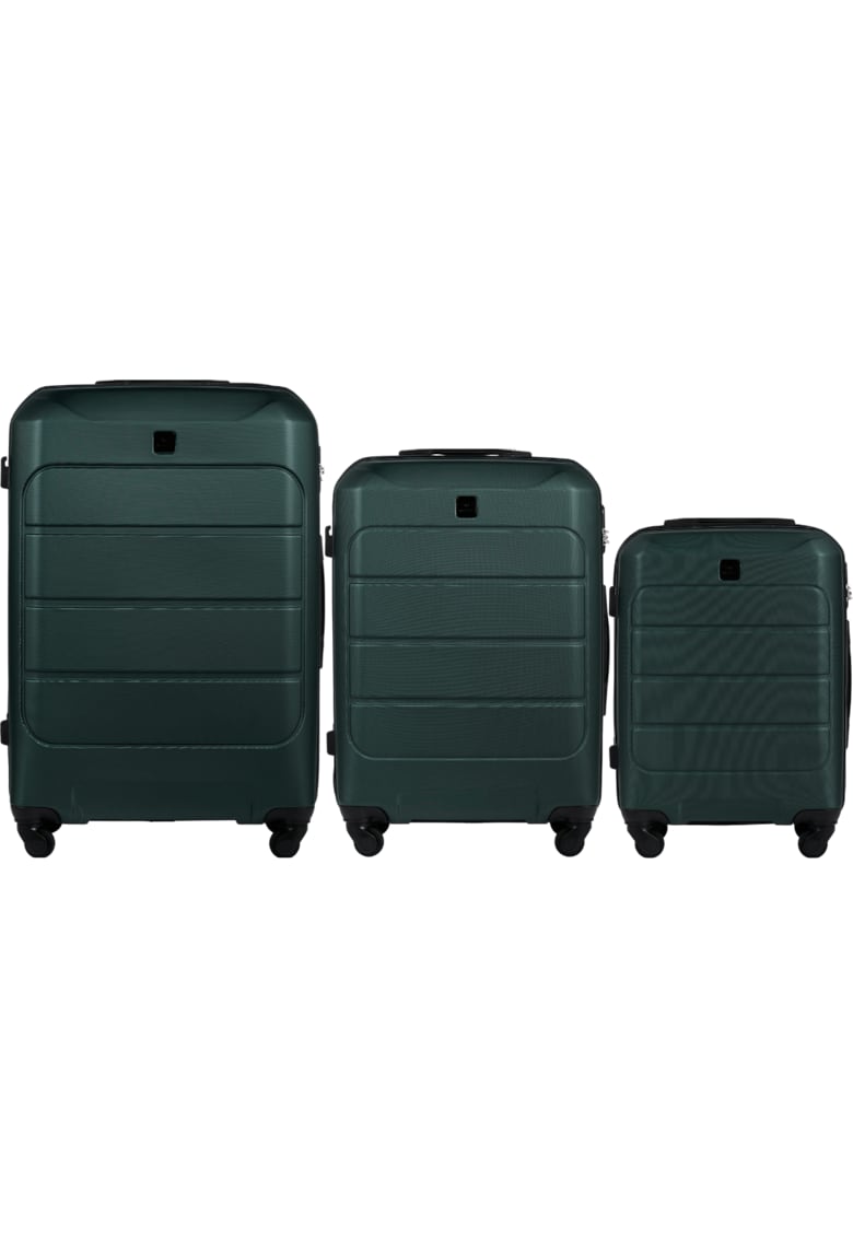 Set 3 trolere cabina - Gannet - material ABS+ - verde