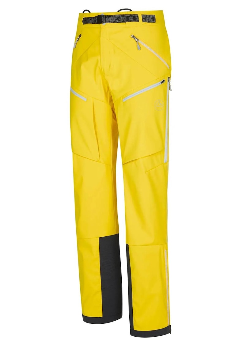 Pantaloni trekking barbati Bernina 3.0 - Poliamida/Elastan - Galben