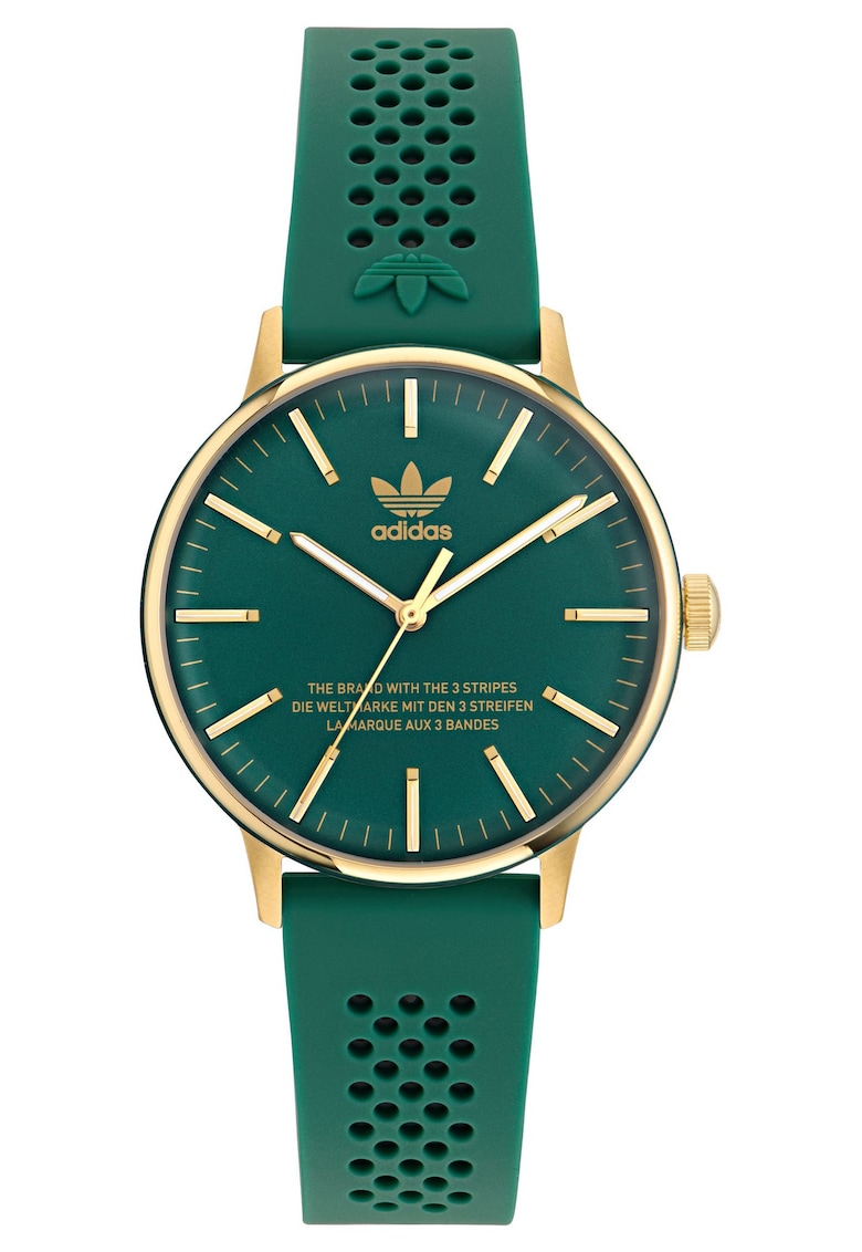 Adidas Ceas dama Code One - inox - silicon - verde - auriu - Rezistenta la apa 5 ATM