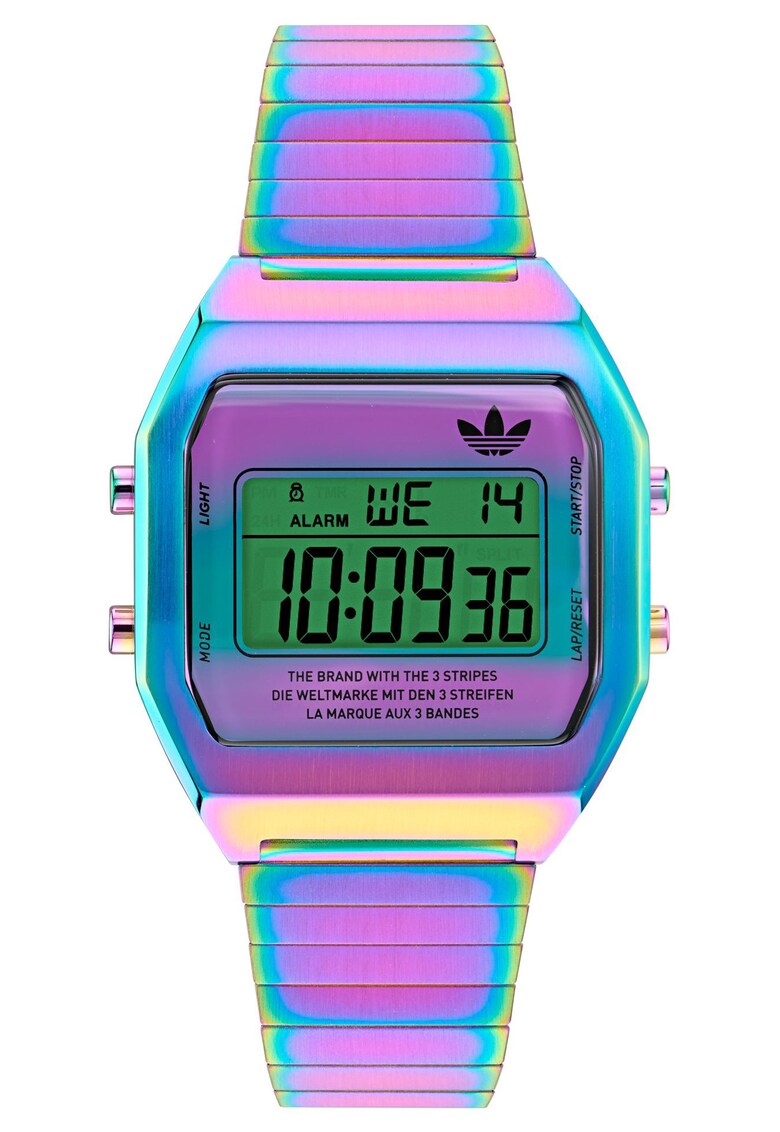 Ceas barbati Digital Two - digital - inox - rezistent la apa 5 ATM