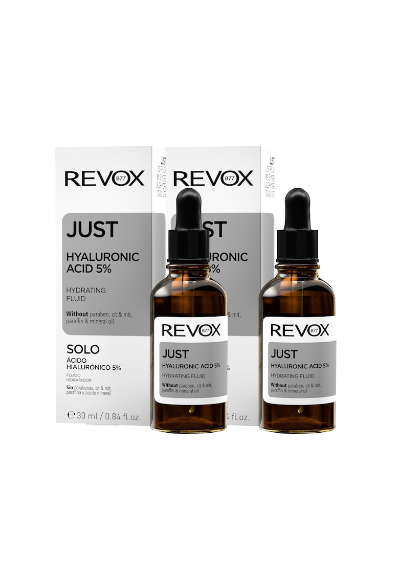 Pachet: 2x Serum cu HYALURONIC ACID Just hyaluronic acid 5% hydrating fluid - 30ml