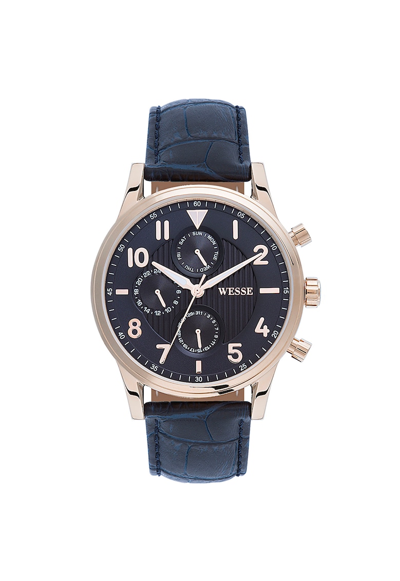 Ceas barbatesc model WWG200601 - bleumarin - mecanism quartz - rezistenta la apa 5 ATM