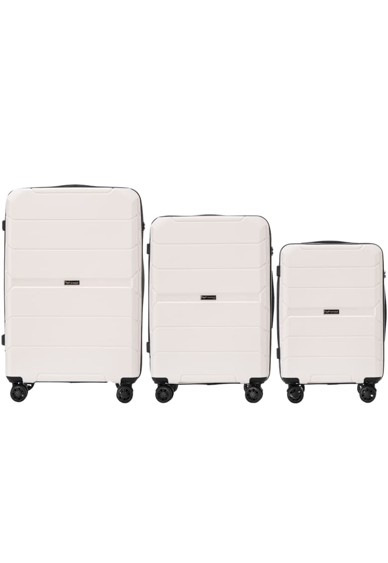 Set 3 Trolere Sparrow Polipropilen Alb