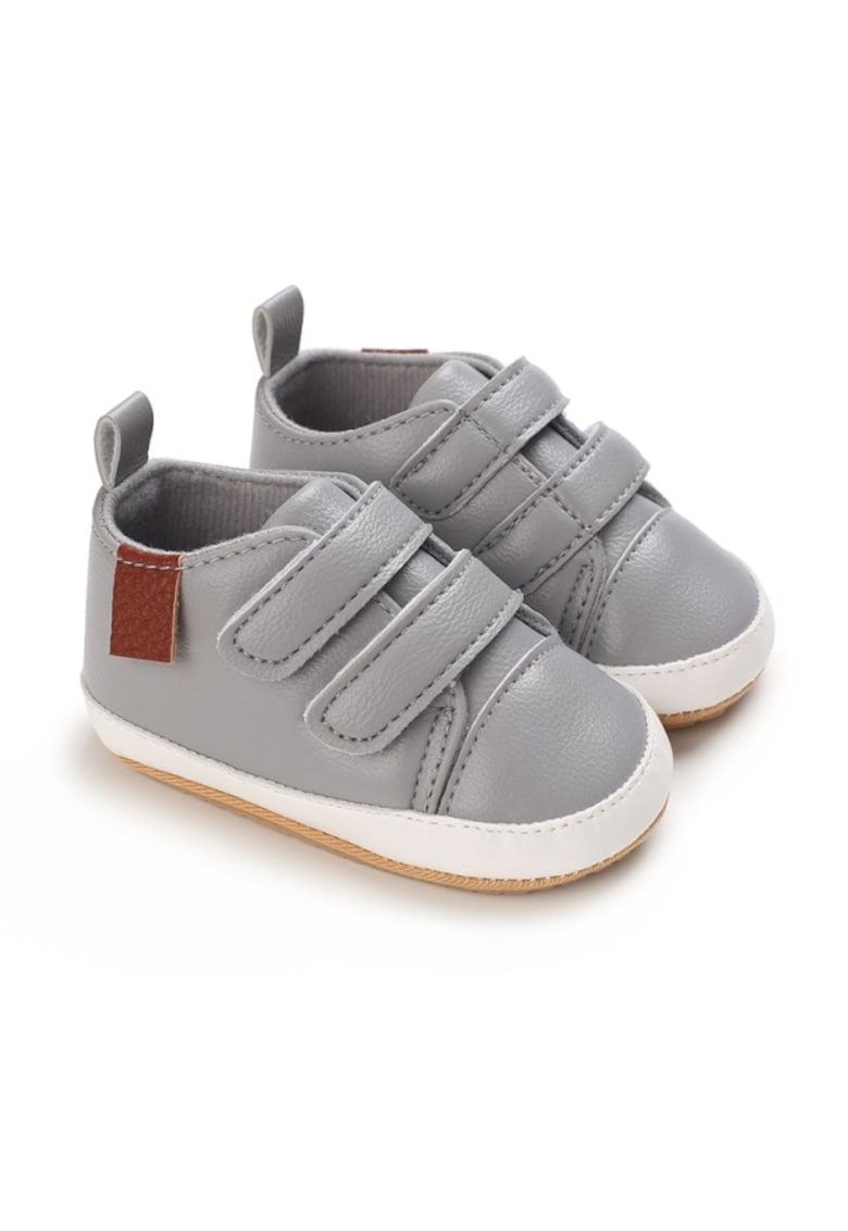 Pantofi Sport Casual - Piele ecologica - Baieti - Gri