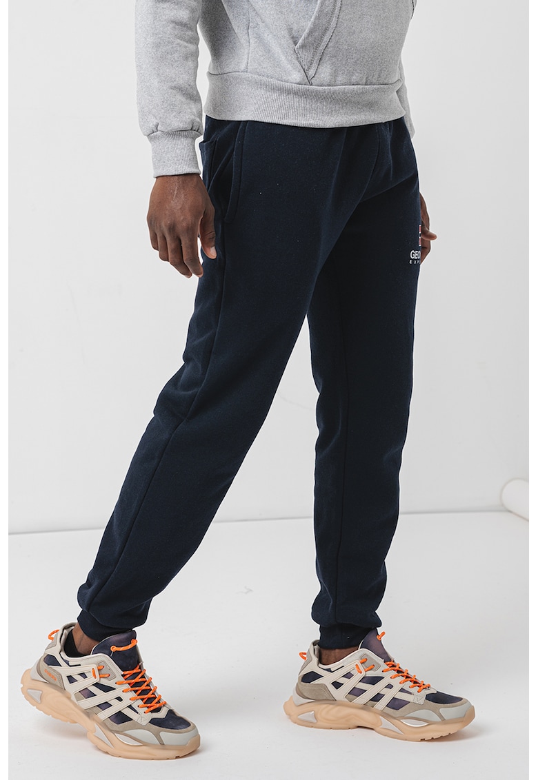 Pantaloni de trening din amestec de bumbac cu logo Max