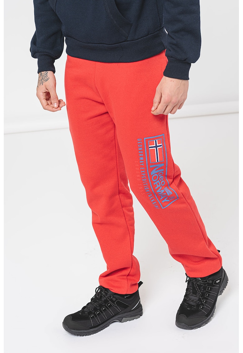 Pantaloni regular fit de trening cu logo Moffroy