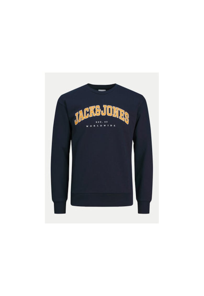 Jack&Jones Junior Bluza Caleb 12258980 Bleumarin Relaxed Fit - Bumbac -