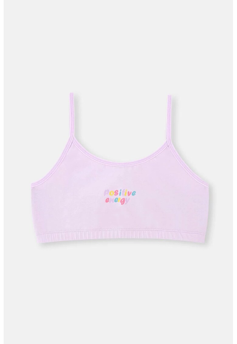 Bustiera cu imprimeu text