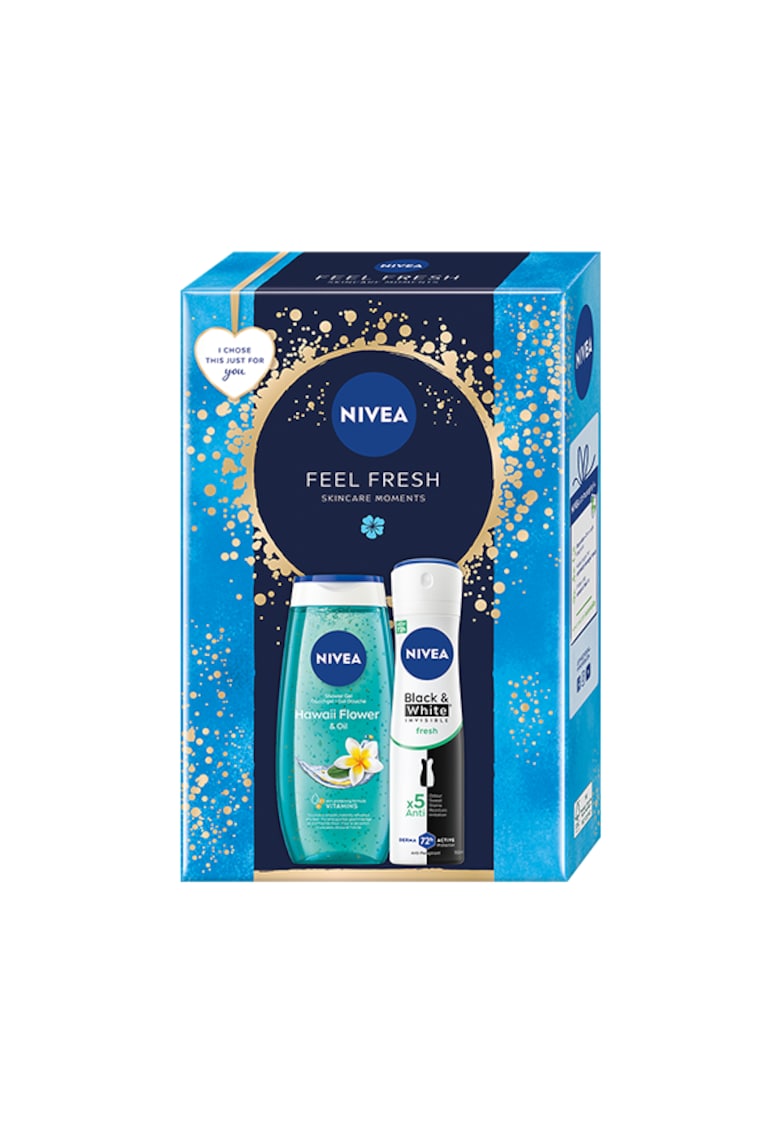 Set cadou : Gel de dus & de 250 ml+Deodorant spray Invisible for Black & White 150 ml