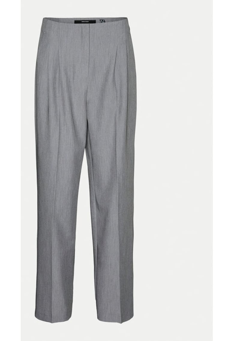 Pantaloni din material Vika 10323447 Gri Straight Fit - Poliester