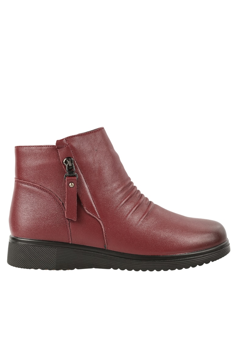 Ghete casual - dama - 231123 - bordo - piele naturala