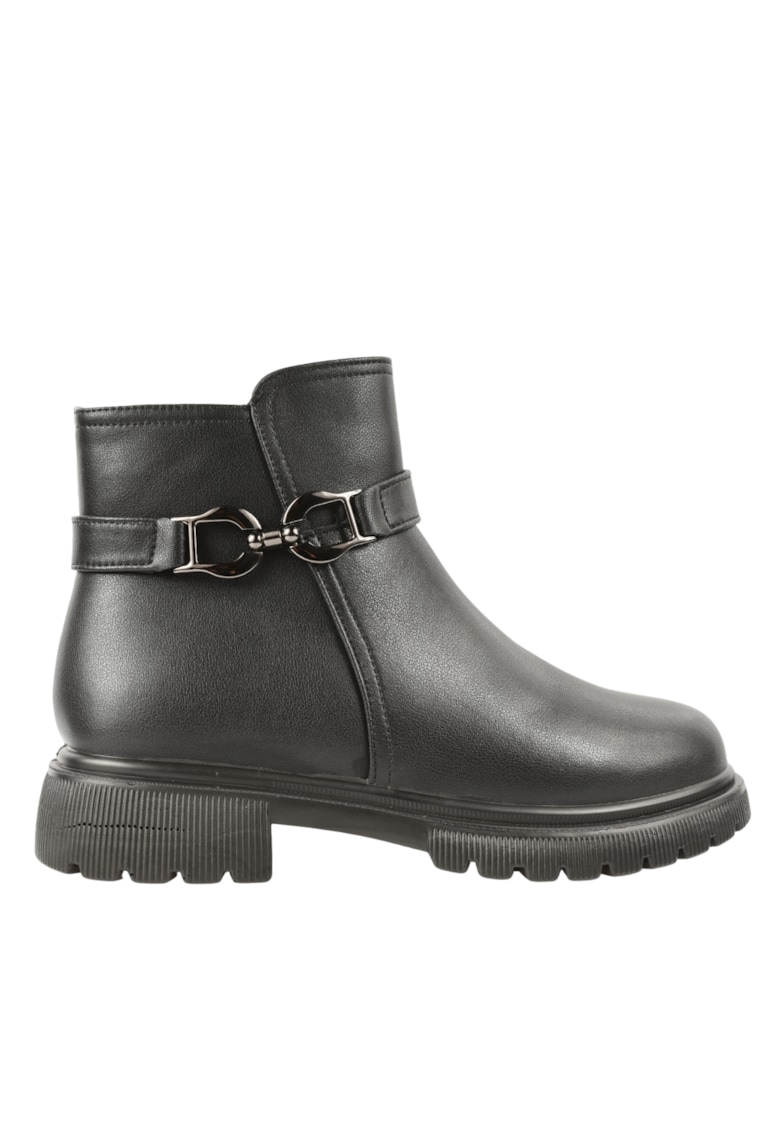 Ghete elegante - dama -  J850005A negru - piele naturala