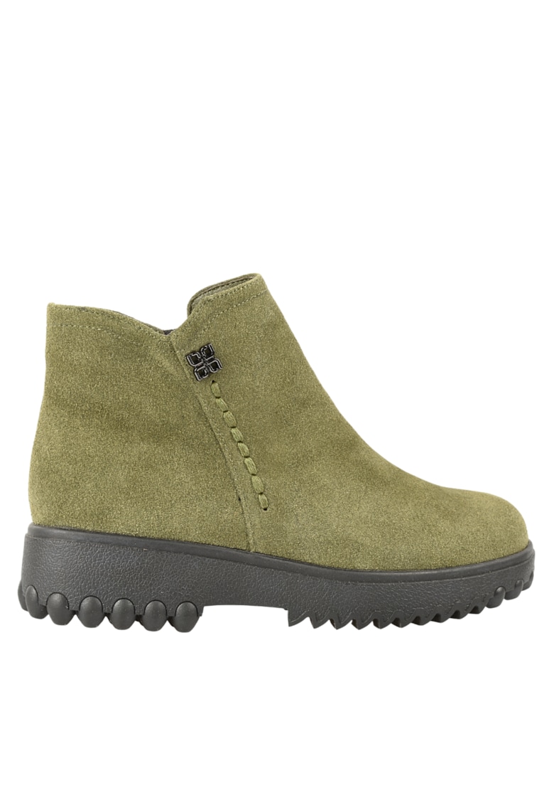 Ghete casual - dama -  B09008 verde - piele intoarsa Ghete casual - dama -  B09008 verde - piele intoarsa