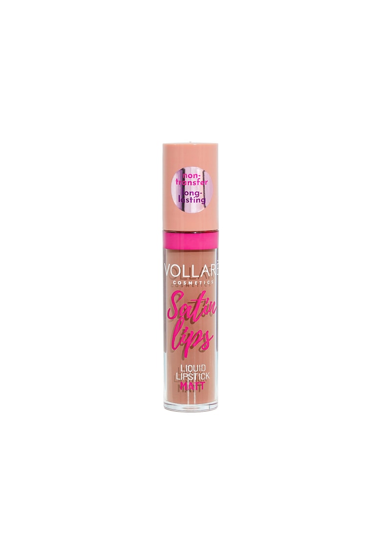 Ruj mat non-transfer SATIN LIPS Vollaré Cosmetics - 8 ml