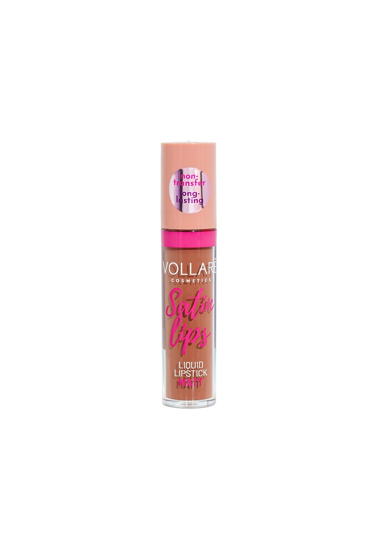 Ruj mat non-transfer SATIN LIPS Vollaré Cosmetics - 26 Maro - 8 ml