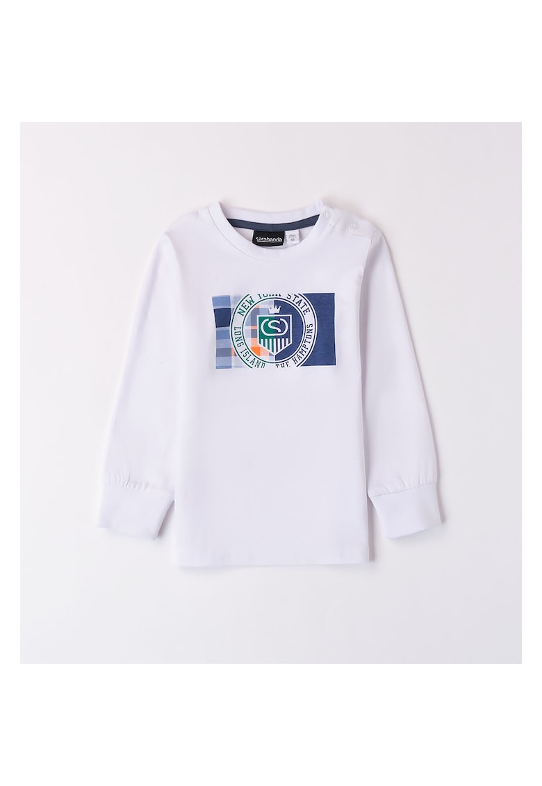 Bluza cu imprimeu pentru baiat - 0.8074 - Alb