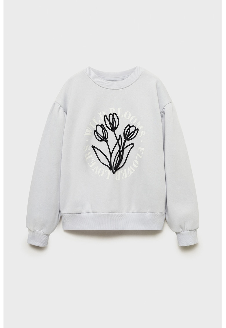 Bluza de trening cu motiv brodat Tulip