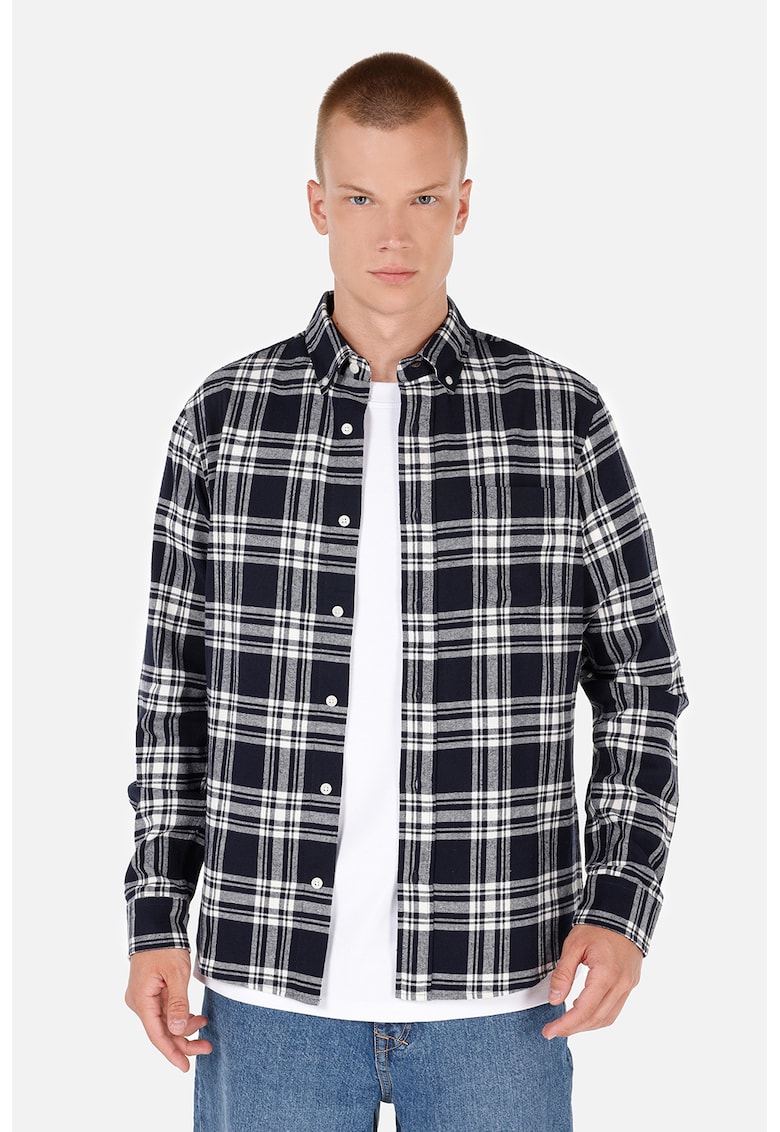 Camasa din bumbac cu model in carouri