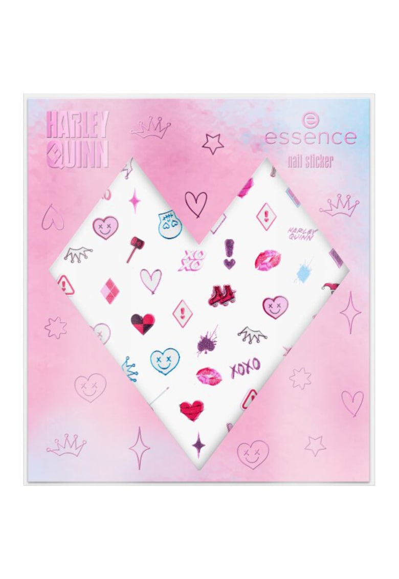 Stickere pentru unghii Harley Quinn - 70 de bucati