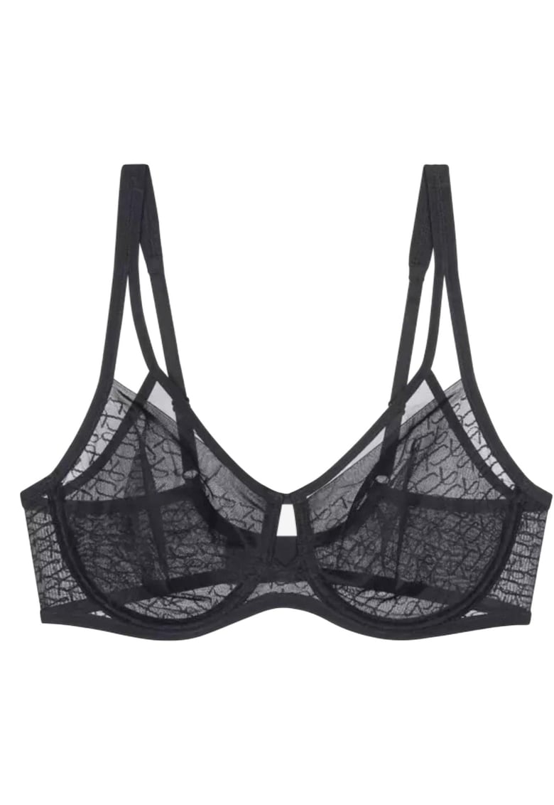 Sutien - Poliamida/Elastan - Signature Sheer - Negru