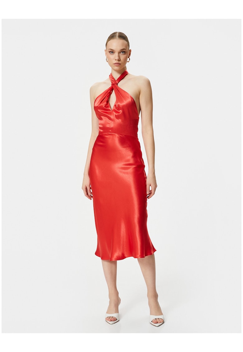 Rochie midi din satin