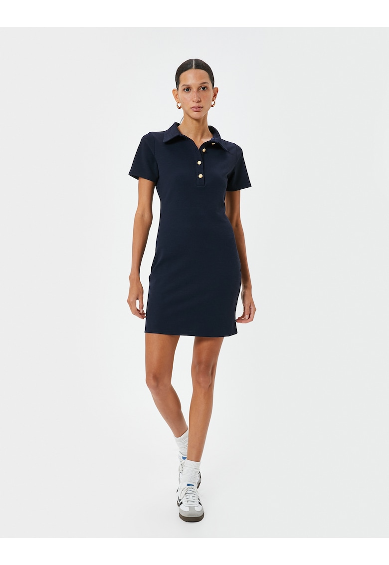 Rochie polo cu maneci scurte