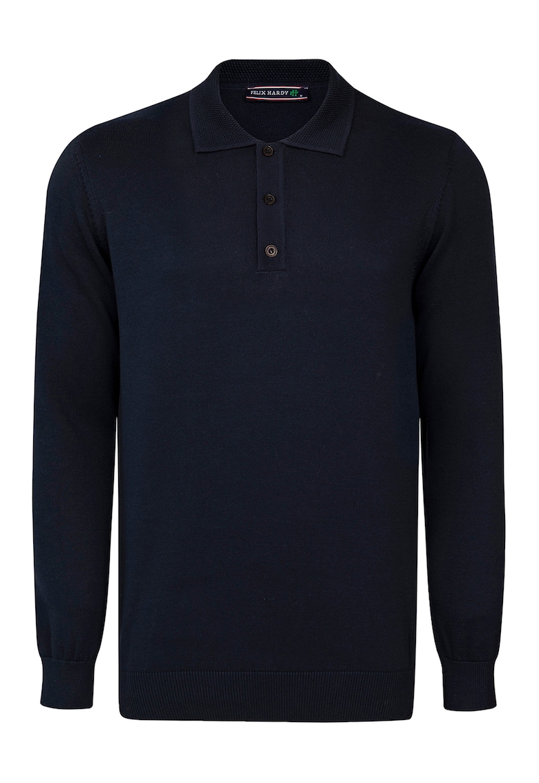 Pulover polo de bumbac