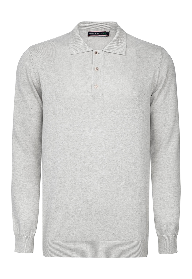 Pulover polo de bumbac