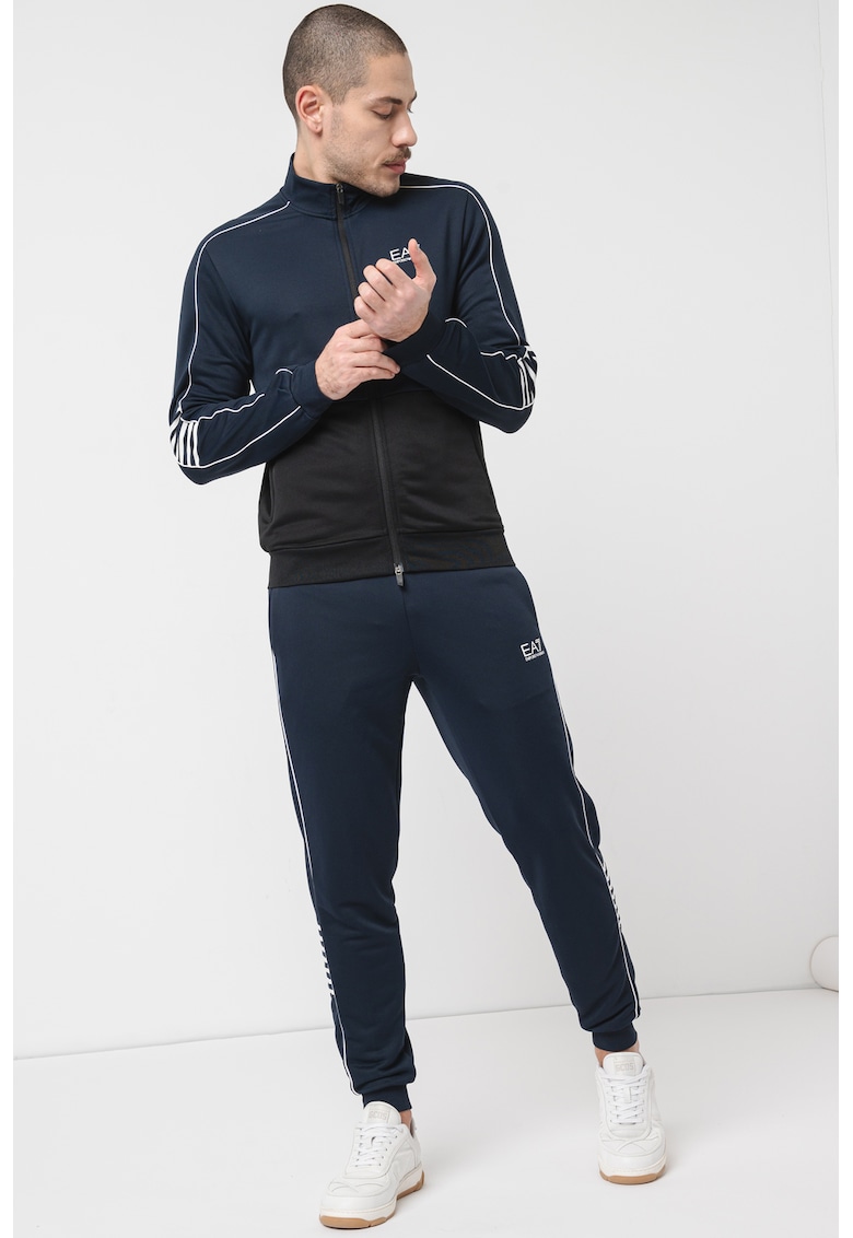 Trening slim fit cu detalii logo