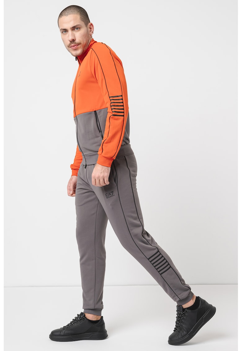 Trening slim fit cu detalii logo