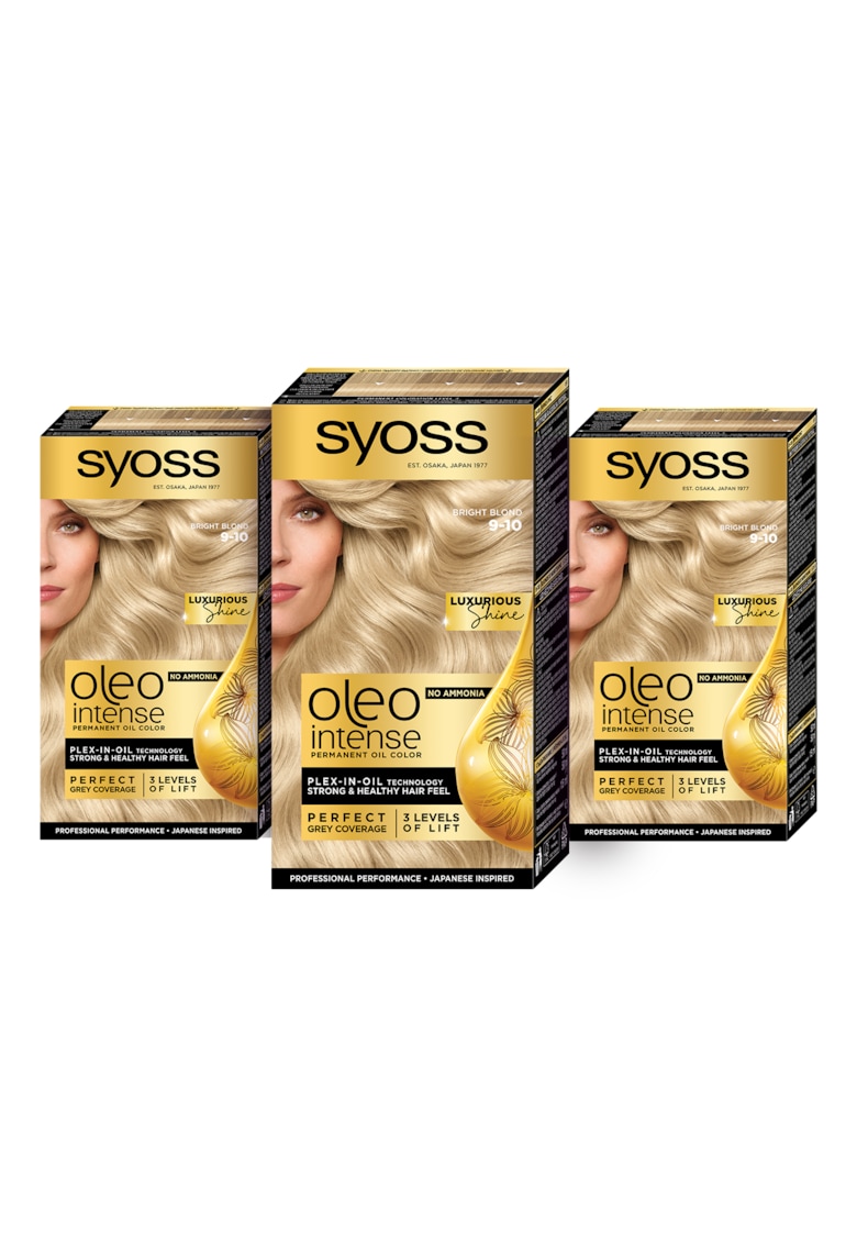 Pachet: 3 x Vopsea de par permanenta fara amoniac  Color Oleo Intense - 115 ml