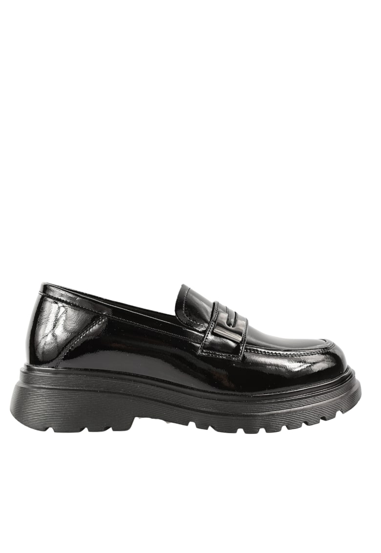 Pantofi casual - dama - 580226-1LT negru - piele lacuitajbknjko